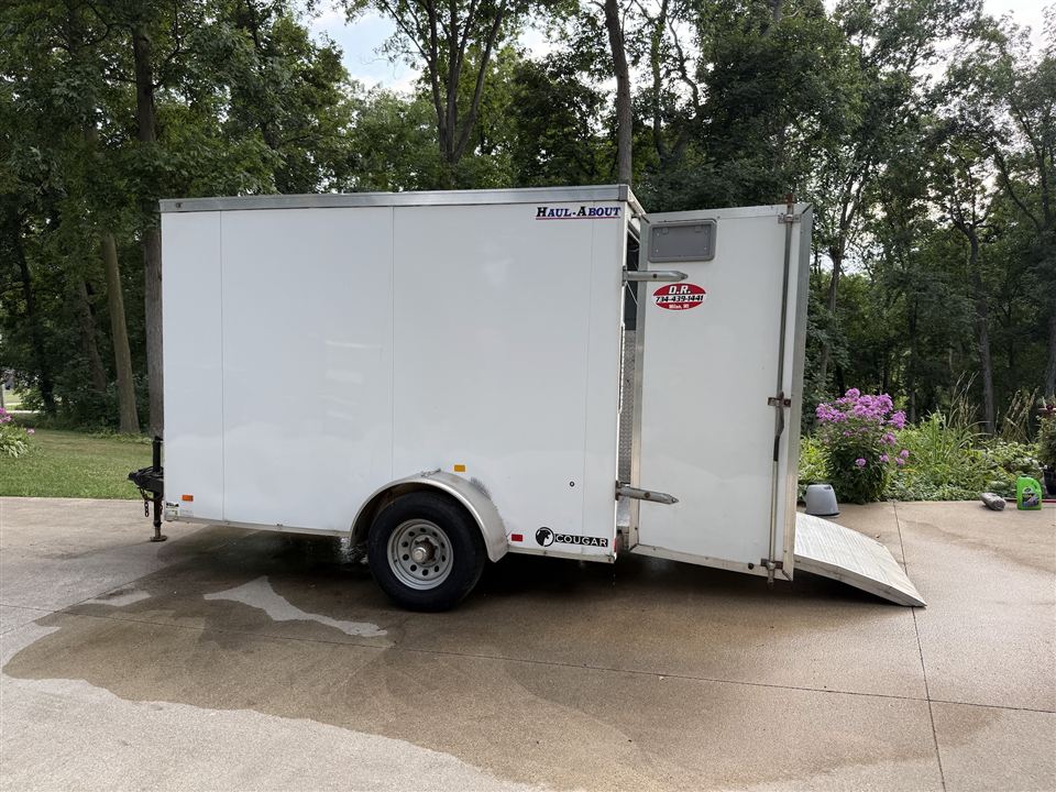 6x10 Haul-About Cougar Enclosed Cargo Trailer
